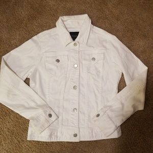White jean jacket